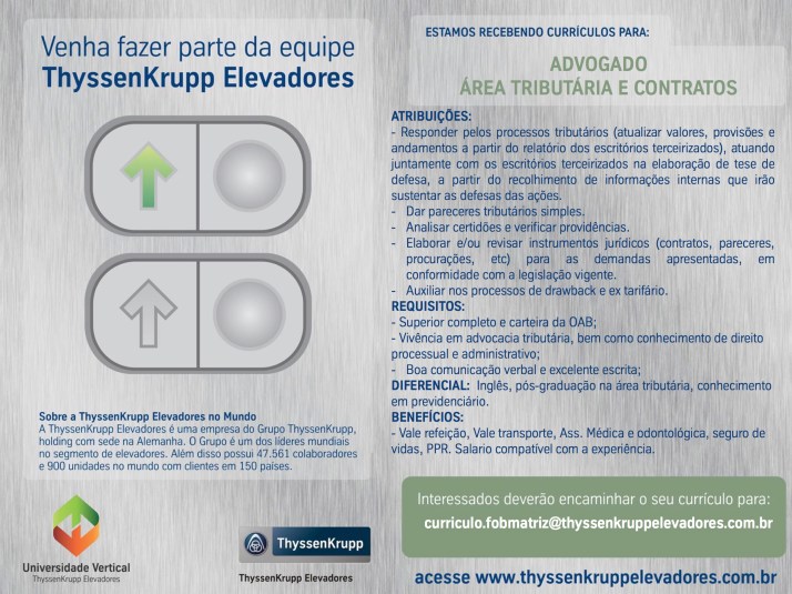 Flyer- Divulgação de Vaga